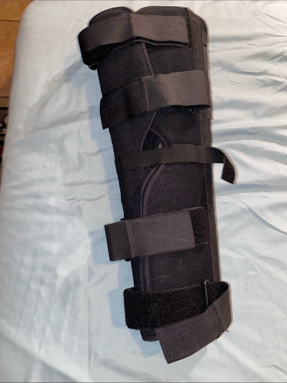 Universal 24" Clinic 3-Panel Knee Splint Universal Black Excellent Condition